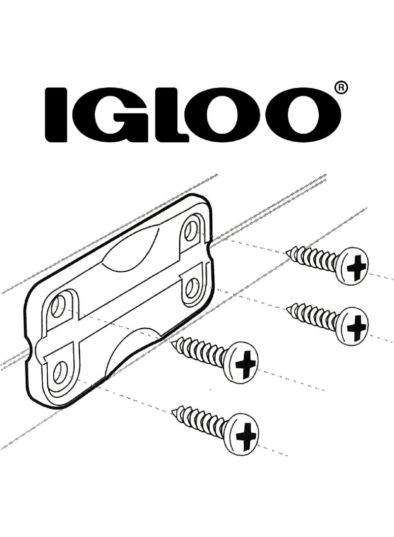 Igloo Igloo 24012 Plastic Hinges for Ice Chests (1-Pair), White, Standard Size, Contain UV Inhibitors - Image 4