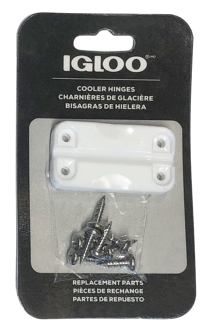 Igloo 24012 Plastic Hinges for Ice Chests (1-Pair), White, Standard Size, Contain UV Inhibitors - Image 2