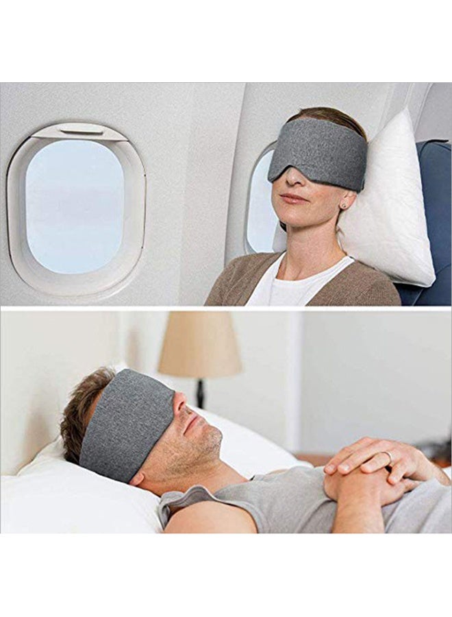 Sleep Mask Blackout - Comfortable & Breathable Eye Mask for Sleeping Adjustable Blinder Blindfold Airplane with Travel Pouch - Best Night Companion Eyeshade for Women Men Kid - Image 2