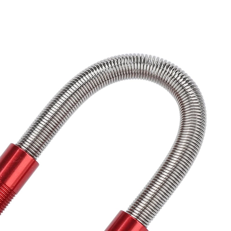 كلاراكو أداة إزالة شعر الوجه من الفولاذ المقاوم للصدأ، 3 ألوان، أداة تجميل شعر الوجه بالخيط الزنبركي للوجه والشفة العليا والذقن والخدين (أحمر) - Image 5