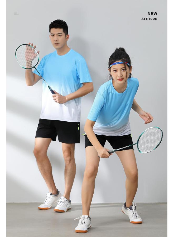 Running Suit Men's And Women's Summer Quick-drying T-shirt Sportswear Plus Size Loose Short-sleeved Morning Running Fitness Clothes 216