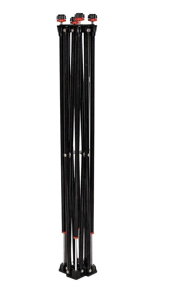 TS Playy Heavy-Duty Iron Adjustable & Foldable Carrom Stand – Extra Wide, Sturdy Design for 32", 33", 35" & Club Carrom Boards | Includes Carrom Coins, Striker & Powder (Black) - Image 5