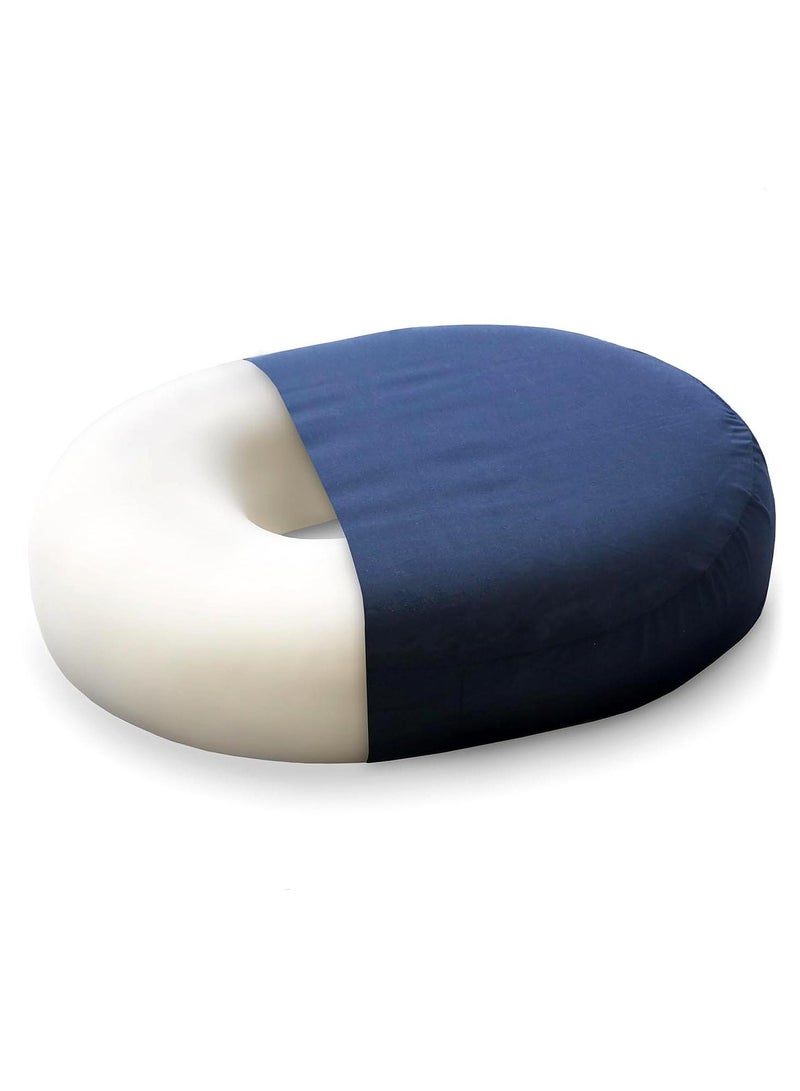 FOCUS Seat Cushion Donut Pillow and Chair Pillow for Tailbone Pain Relief, Hemorrhoids, Prostate, Pregnancy, Post Natal, Pressure Relief and Surgery 18 Inch - Image 1