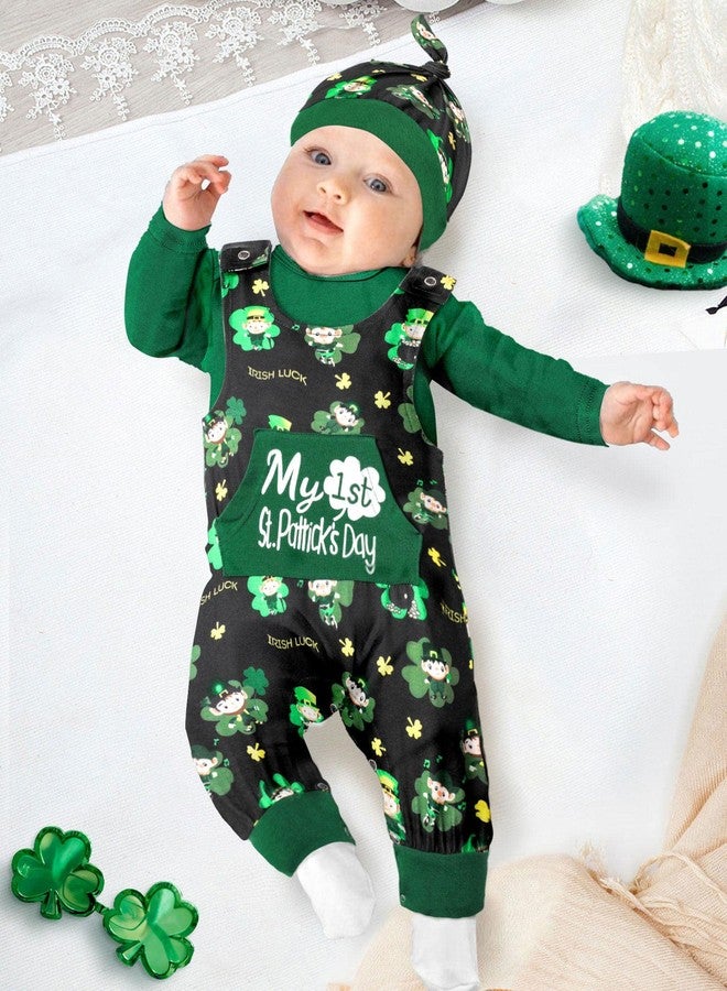 KANGKANG St Patricks Day Baby Boy Outfit 12-18 Months Baby Boy St Patricks Day Outfit Bodysuit Green Romper Lucky Pants - Image 3