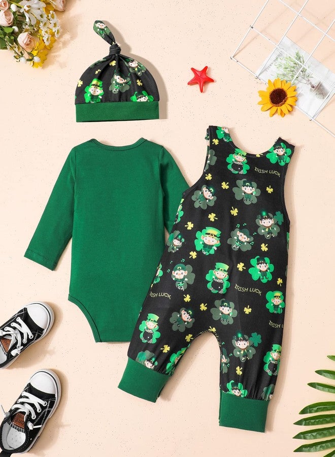 KANGKANG St Patricks Day Baby Boy Outfit 12-18 Months Baby Boy St Patricks Day Outfit Bodysuit Green Romper Lucky Pants - Image 5