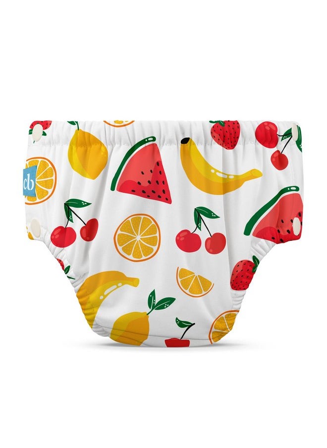 Charlie Banana Charlie Banana Reusable Swim Diaper, Washable, with Easy On and Off Snaps for Baby Girls Boys, Soft and Snug Waterproof Fit to Prevent Leaks - Banana Fiesta, Size L (22-34 lbs)  - Image 1