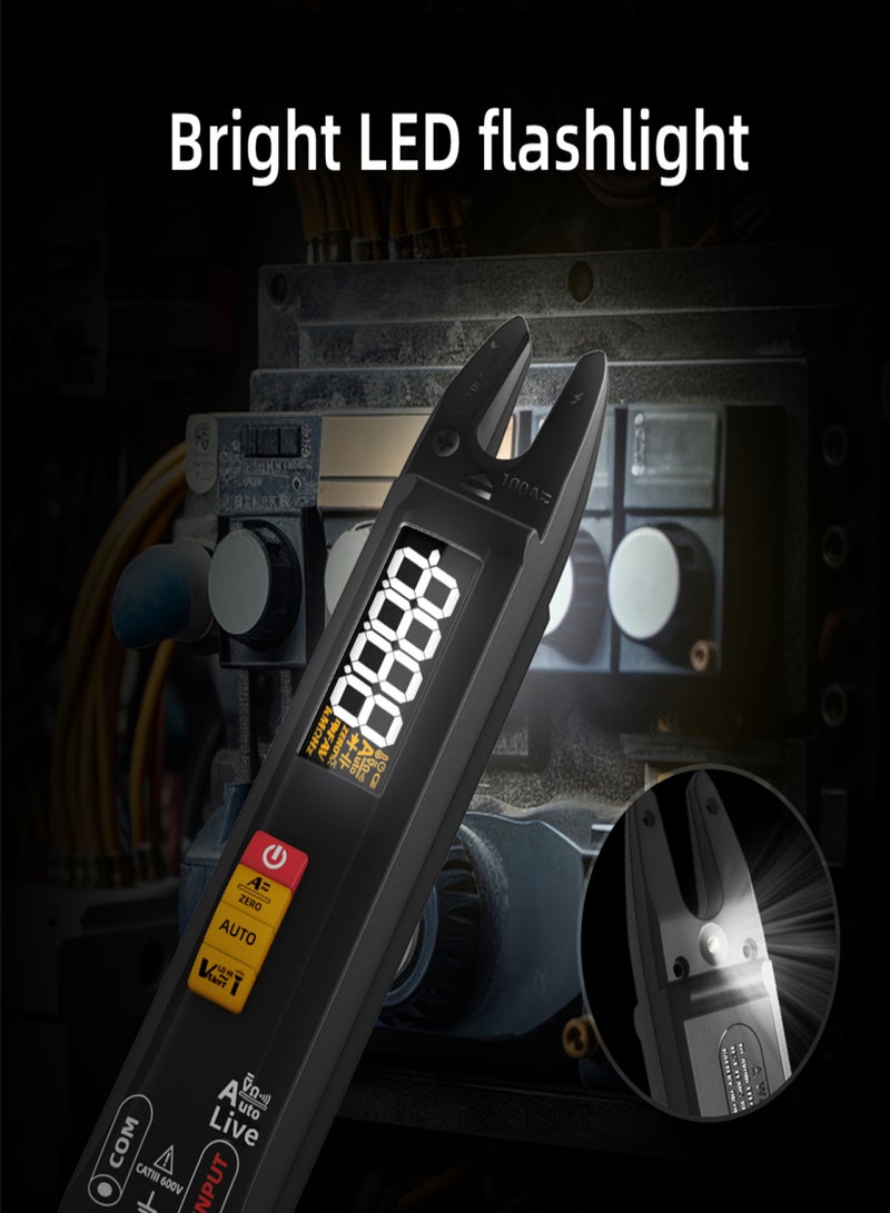 BSIDE 4000 Counts Digital Clamp Meter Multimeter Multifunctional Voltmeter Ammeter AC DCVoltage Current Meter NCV Tester Resistance Measurement Device with V-alert Livewire Firewire Identification - Image 5