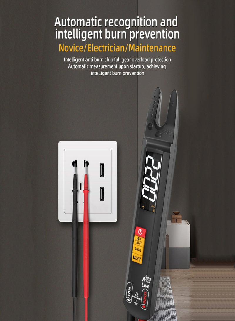 BSIDE 4000 Counts Digital Clamp Meter Multimeter Multifunctional Voltmeter Ammeter AC DCVoltage Current Meter NCV Tester Resistance Measurement Device with V-alert Livewire Firewire Identification - Image 2