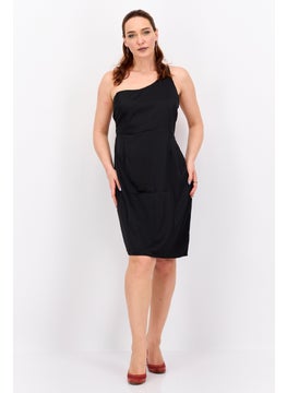 Lola May Women Plain Mini Dress, Black  - Image 4