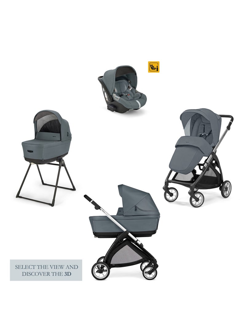 Inglesina Inglesina - 4-In-1 Electa Stroller Set Union Grey  - Image 4