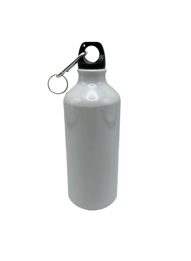Outdoor Aluminum Bottle Aluminum Pot Aluminum Cup Direct Sports Kettle Sublimation Coating Sports Kettle White Silver-Color:White-Capacity:400ml - Image 1