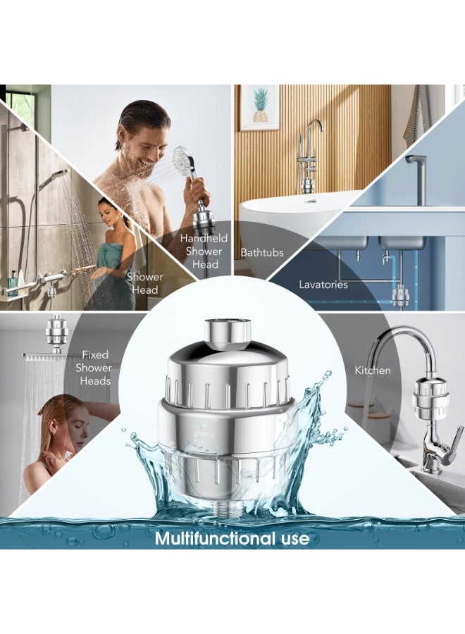 FEELSO 36 Stage Vitamin Shower Filter for Soft Skin and Hair with 2 Filters - Image 3