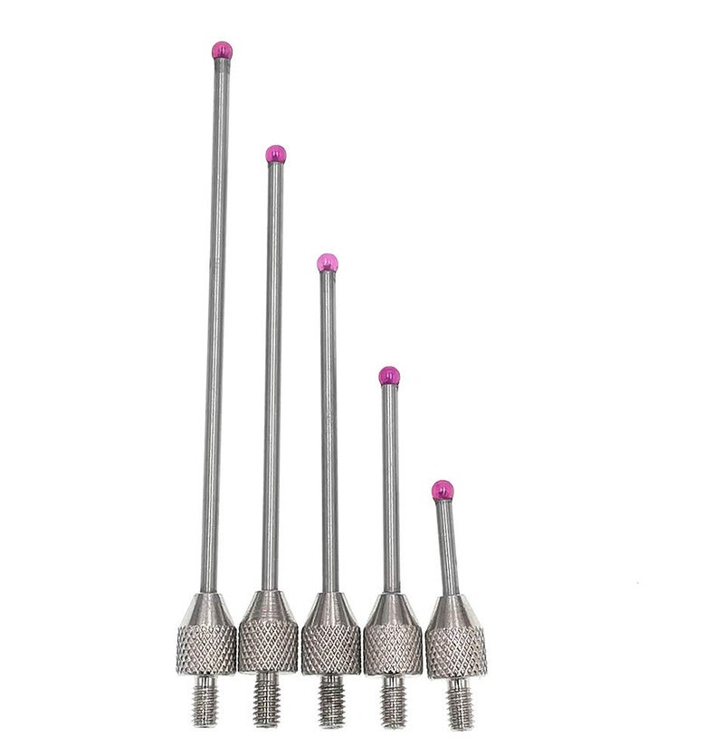 suxing Dial Digital Indicator Contact Point Depth Gauge Stem Ruby Dia 0.0787" M2.5 (A Set(L10/L20/L30/L40/L50)) - Image 1