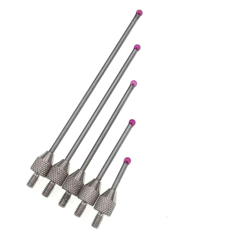 suxing Dial Digital Indicator Contact Point Depth Gauge Stem Ruby Dia 0.0787" M2.5 (A Set(L10/L20/L30/L40/L50)) - Image 2