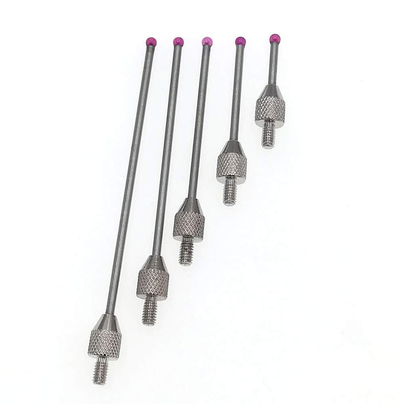 suxing Dial Digital Indicator Contact Point Depth Gauge Stem Ruby Dia 0.0787" M2.5 (A Set(L10/L20/L30/L40/L50)) - Image 3