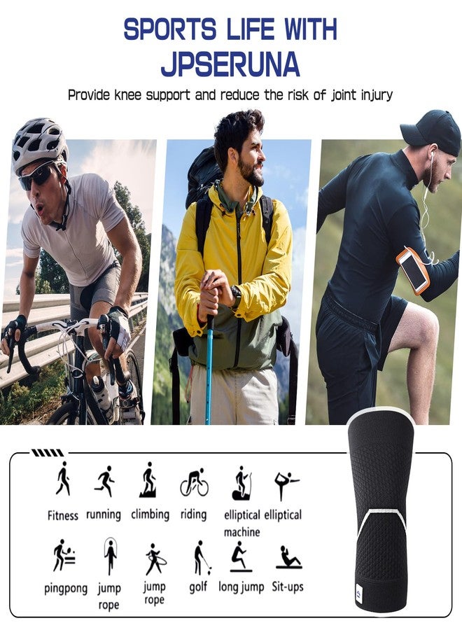 JAPSERUNA 3D Knit Knee Sleeve for Neuropathy & Nerve Pain Relief, Arthritis Support, Joint Stability - Lightweight Breathable Compression Sleeve for Running, Sports, Men & Women - Knee Brace for Swelling & Inflammation - Image 5