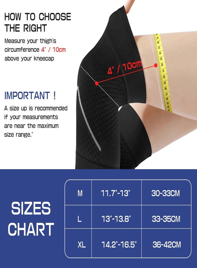 JAPSERUNA 3D Knit Knee Sleeve for Neuropathy & Nerve Pain Relief, Arthritis Support, Joint Stability - Lightweight Breathable Compression Sleeve for Running, Sports, Men & Women - Knee Brace for Swelling & Inflammation - Image 4