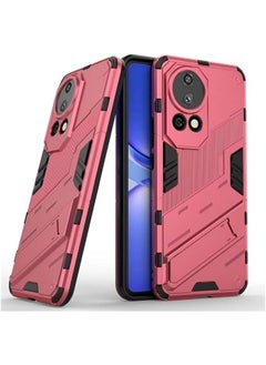 Case Compatible with Huawei Nova 12 Ultra 5G, 2-in-1 TPU+PC Dual Layer Combo Shockproof Ultra-Thin Protective Phone Back Cover Kickstand