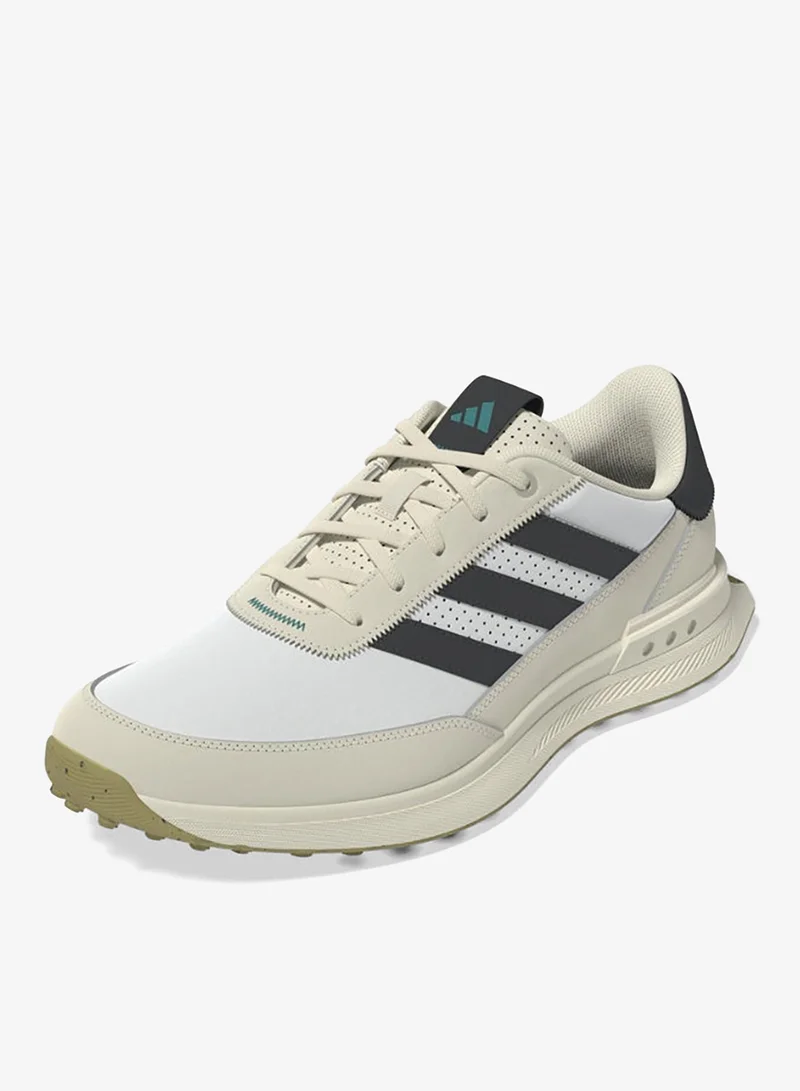 adidas أحذية جولف جلدية بيضاء للرجال