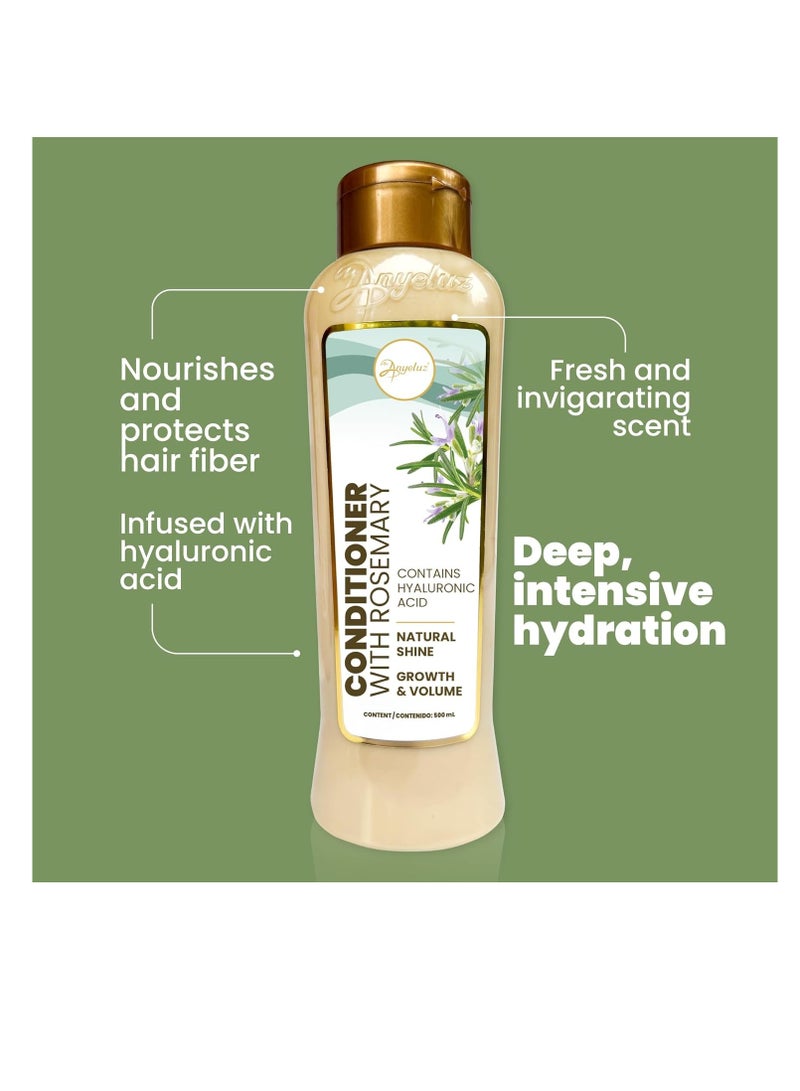 ANYELUZ ANYELUZ-Rosemary Conditioner | infused with Onion Extract, Hyaluronic Acid, and Rosemary |Accelerates Hair Growth, Enhances Shine, and Provides Silkiness |Easy to Comb | For All Hair Types  - Image 2
