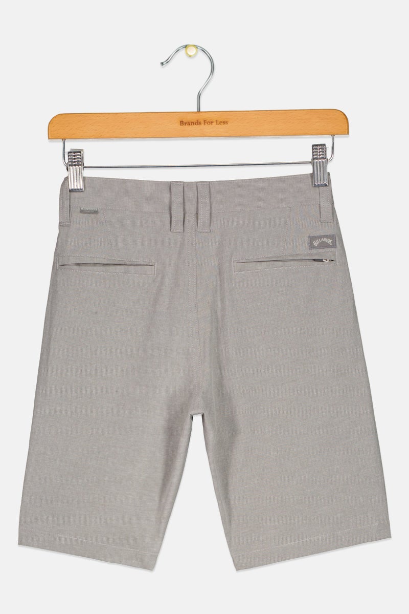 Billabong Toddlers Boy Micro Stripe Walking Shorts, Light Grey - Image 2