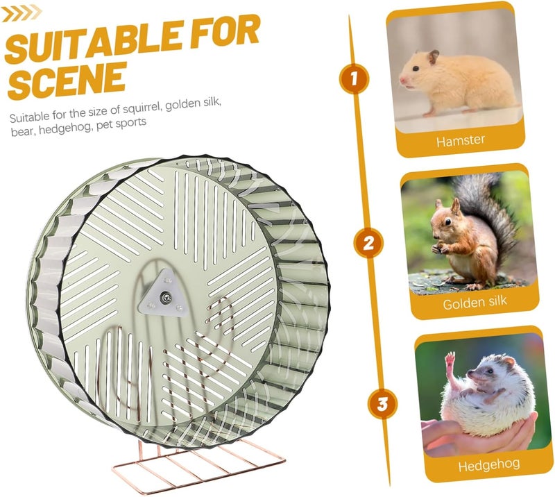 Gatuida Daily Use Hamster Wheel Stable Base Adorable Exercise Toy for Hamsters Hedgehogs and Chinchillas Support Stand - Image 4