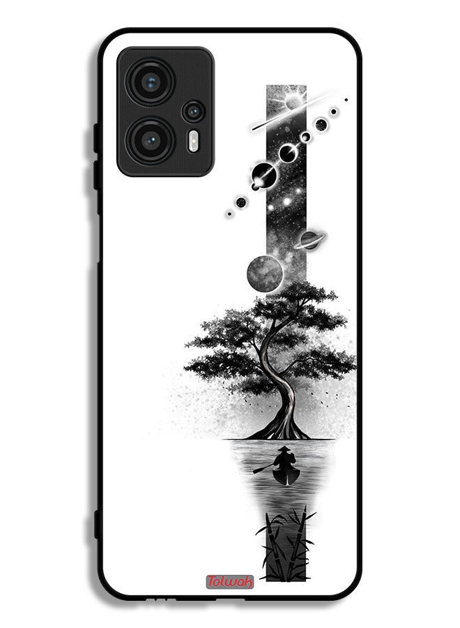 Tolwak Motorola Moto G13 Protective Case Cover Earth Space Art - Image 1