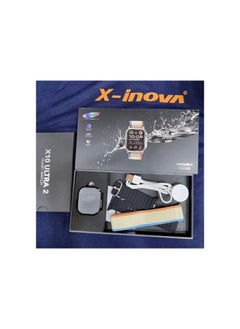 إكس إينوفا ساعة x-inova X10 ultra 2 افضل ساعة رياضية  اللون اسود تأتي ب 2 استيك مقاومة للماء والغبار بطارية قوية جدا إشعارات المكالمات والرسائل التحكم في الموسيقى البحث عن الهاتف التحكم عن بعد بالكاميرا  - Image 2