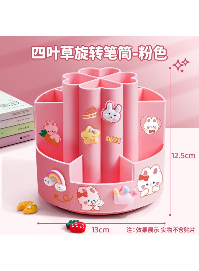 Reverse Pen Holder Creative High And Low Separation Rotatable Multi-functional Simple Modern Storage Container Children's Stationery Light Luxury Storage Box - Image 1