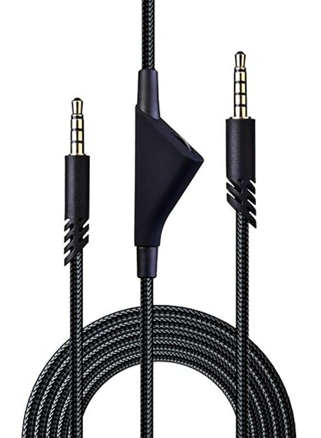 EVEREEN Replacement Cable For Astro A10/A40 Gaming Headset 2m black   Headsets Cord Lead Compatible with Xbox One Play Station 4 PS4 Headphone Audio Extension Cable  - Image 1