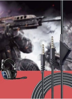 إيفرين كابل بديل لسماعات الألعاب Astro A10/A40 بطول 2 متر سلك سلك سماعات الرأس متوافق مع Xbox One Play Station 4 PS4 كابل تمديد الصوت لسماعات الرأس  - Image 5