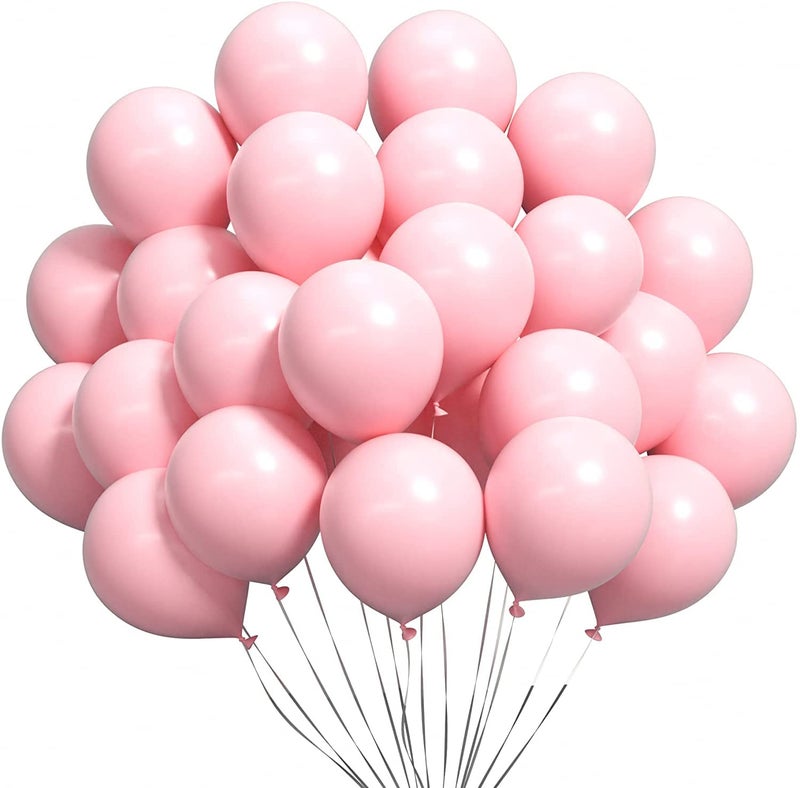 atorakushon Latex Pink Color 10" Inch Pastel Balloons Pack Of 50pcs Best For Theme Party Decoration Happy Birthday Party Supplies Wedding Anniversary Office Party Purpose House party - Image 3