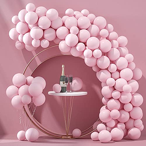 atorakushon Latex Pink Color 10" Inch Pastel Balloons Pack Of 50pcs Best For Theme Party Decoration Happy Birthday Party Supplies Wedding Anniversary Office Party Purpose House party - Image 5