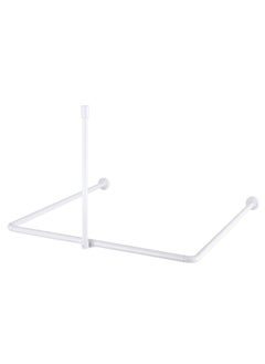 Cooke & Lewis Nira Aluminium Angled Shower Curtain Rod 900 x 25 mm 