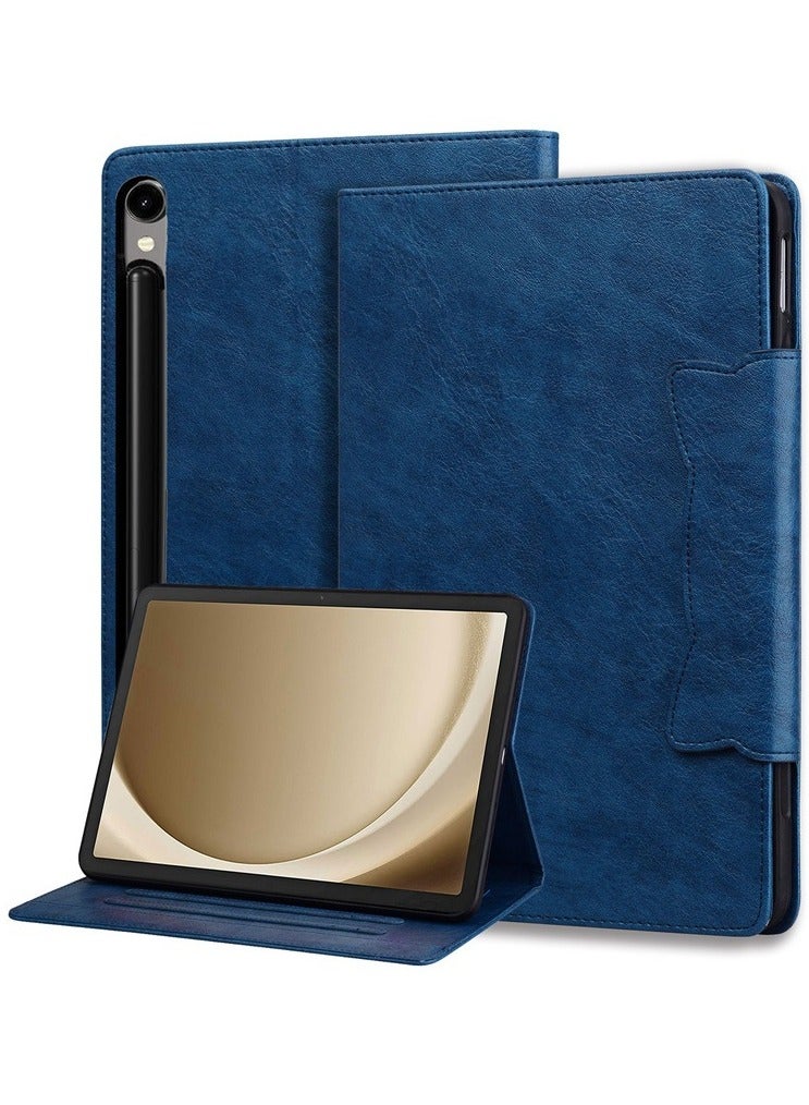 عام غطاء متوافق مع سامسونج جالكسي تاب S10 FE بلس: فتحة بطاقة مدمجة، غطاء جلدى مقاوم للخدوش وبصمات الأصابع. - Image 1