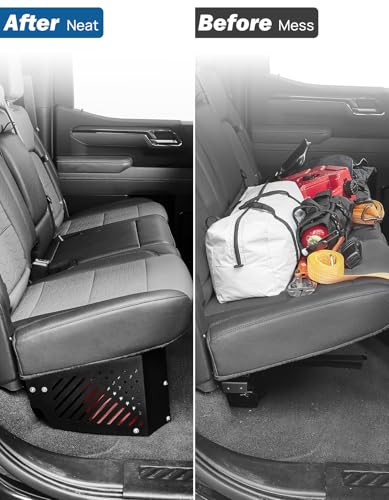 JOYTUTUS Under Seat Storage Molle Panel Compatible With Silverado/Sierra 2019-2026 1500 & 2020-2026 2500HD 3500HD, Crew Cab, Underseat Storage Truck Under Seat Molle Panels Accessories - Image 5