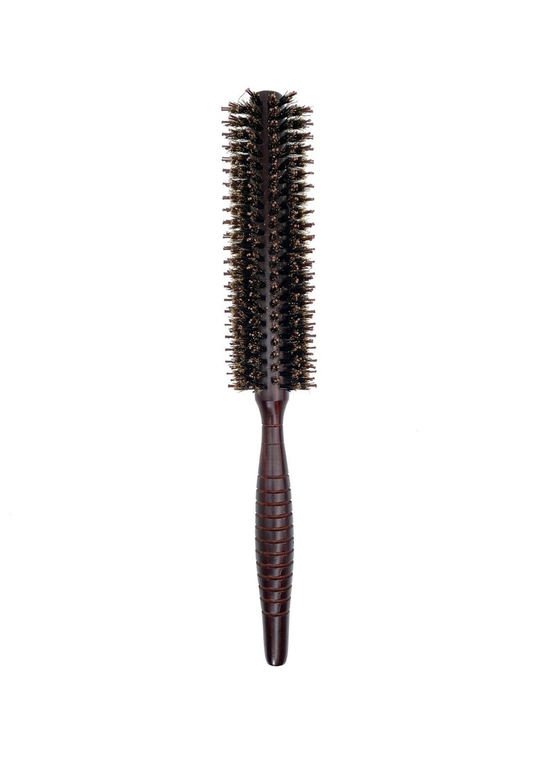 Generic Natural Boar Bristle Wooden Hairbrush 230 small size 10 rows of straight brown bristle curly hair comb (opp bag) 
