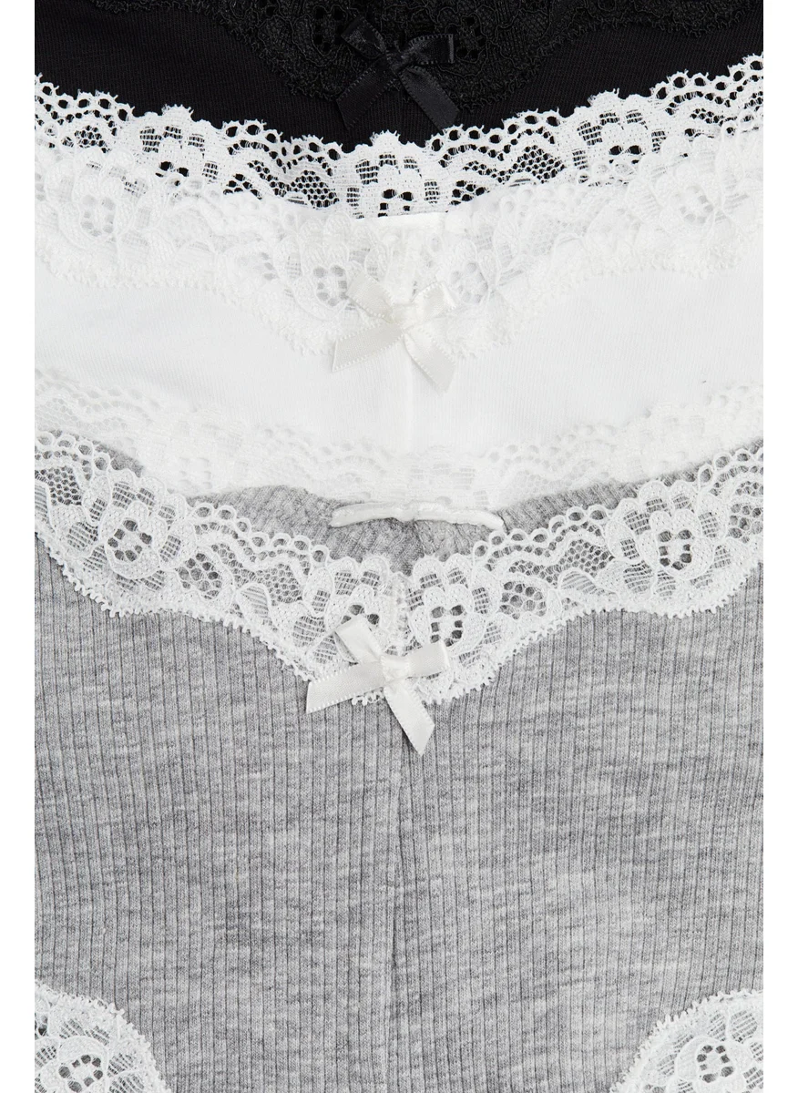 H&M 5-Pack Cotton And Lace Hipster Briefs