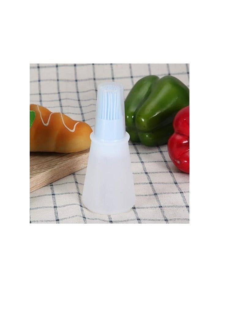 سيجوي فرشاة زجاجة زيت السيليكون، فرشاة طهي سيليكون مقاومة للحرارة، فرشاة معجنات غير قابلة للذوبان، زجاجة متدرجة ذات ملمس ناعم، فرشاة زجاجة زيت سهلة التنظيف، أزرق - Image 5