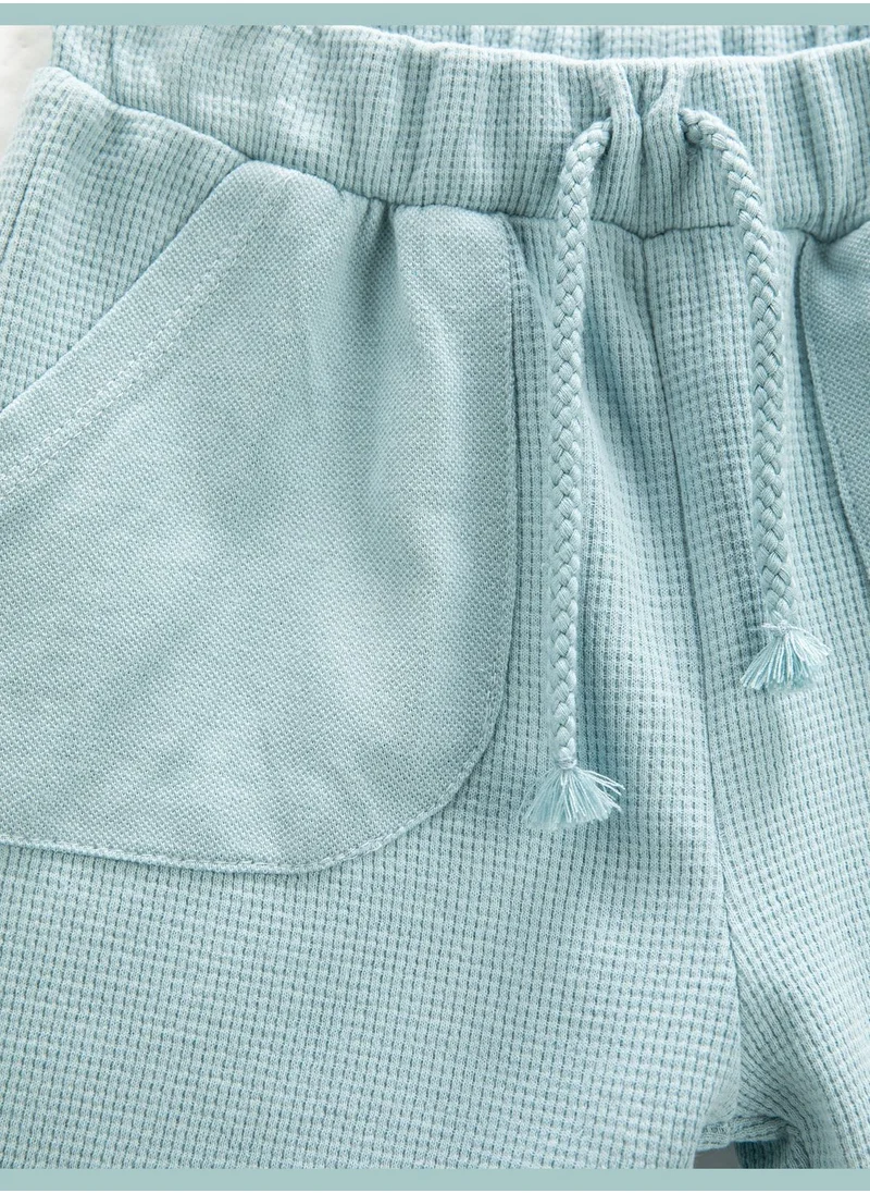 كوتون Shorts Pocket Detail Drawstring Textured