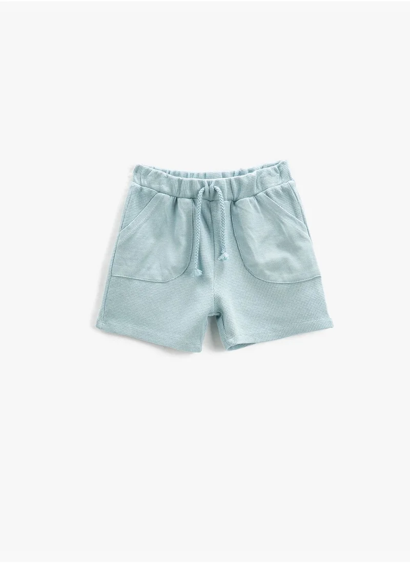 KOTON Shorts Pocket Detail Drawstring Textured