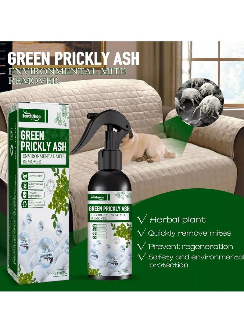 SOUTH MOON 100ml Green Pepper Mite Removal Spray Mite Removal Agent Effective Mite Spray for Mattresses, Upholstery & Bed - Against Mites and Allergens Anti-mite Spray Mite Spray Bed Bug Spray - Image 2