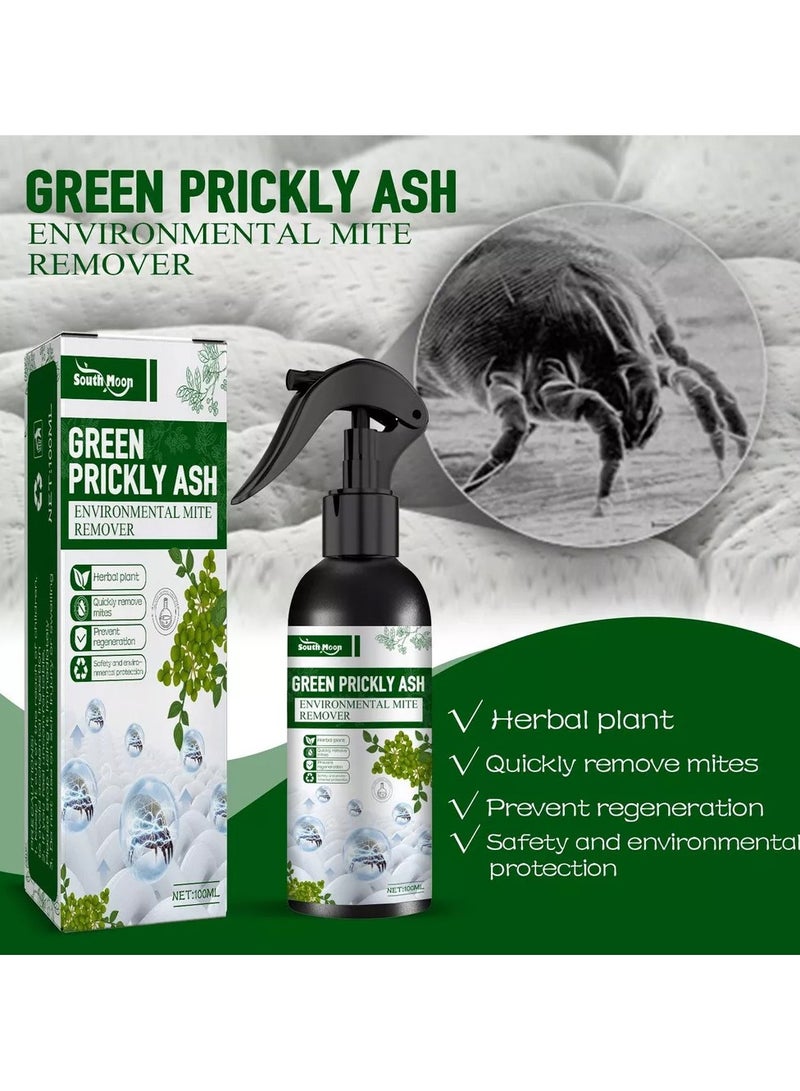 SOUTH MOON 100ml Green Pepper Mite Removal Spray Mite Removal Agent Effective Mite Spray for Mattresses, Upholstery & Bed - Against Mites and Allergens Anti-mite Spray Mite Spray Bed Bug Spray - Image 3
