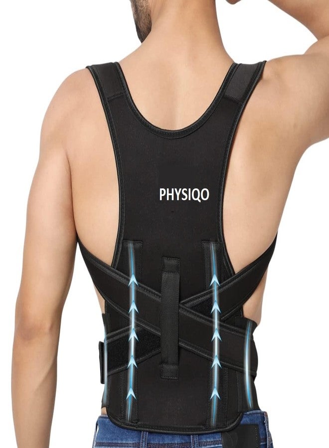 PHYSIQO Free Size Posture Corrector For Men And Women Backs Support Belts Back Pain Back Straight And Shoulder Support Belt (Universal Size) (Metallic Belt) (Posture Corrector Belt) - Image 1