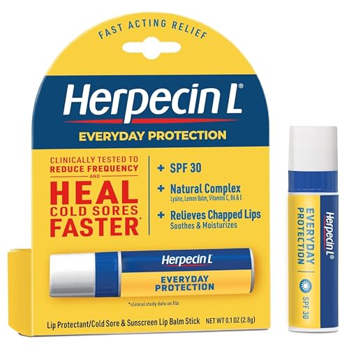 HerpecinL Lip Balm Stick 30 SPF 01 Ounce Pack of 2