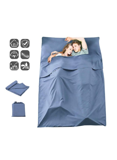 Sleeping Bag Liner Envelope Travel Sheet and Sleeping Bag Liner for Camping/Backpacking/Hiking/Hotel/Portable with Compression Sack 180 * 210cm