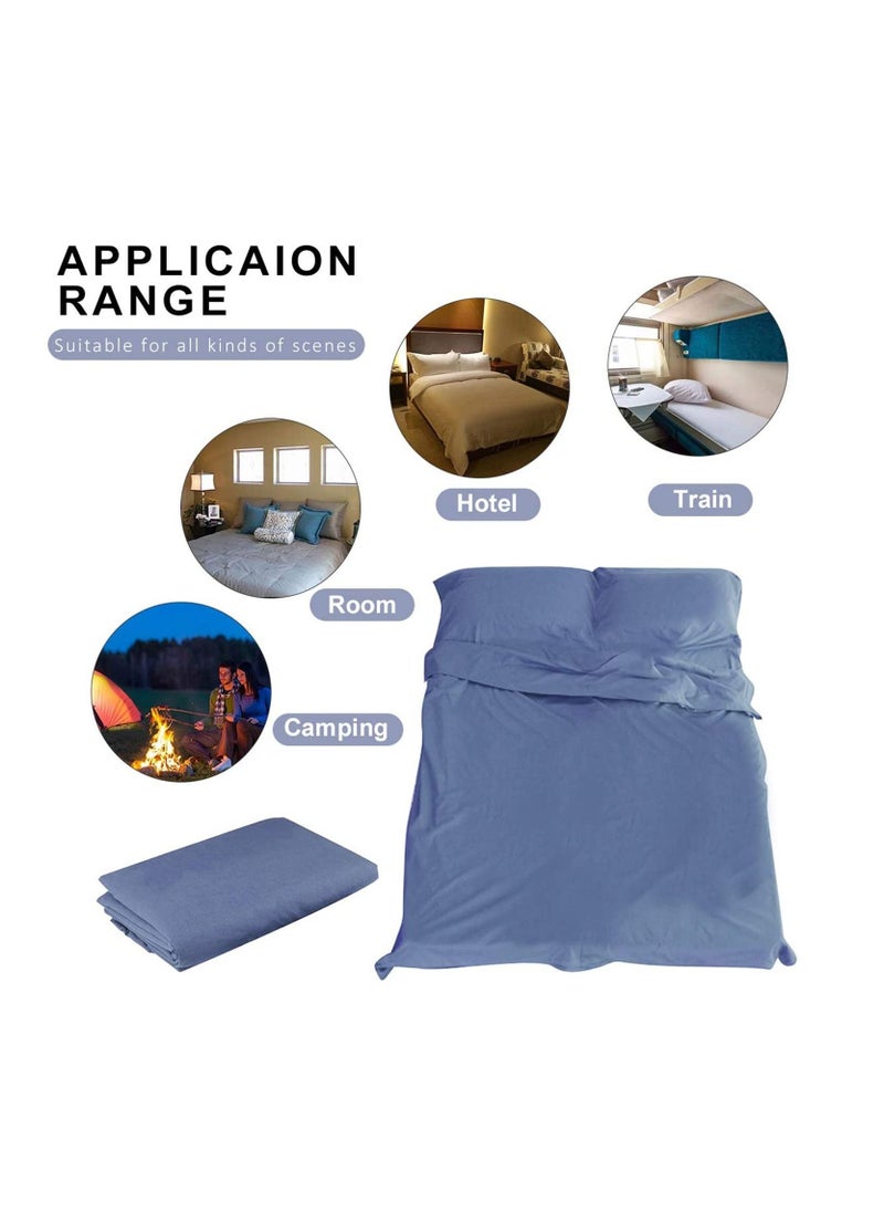 Generic - Sleeping Bag Liner Envelope Travel Sheet and Sleeping Bag Liner for Camping/Backpacking/Hiking/Hotel/Portable with Compression Sack 180 * 210cm - Image 1