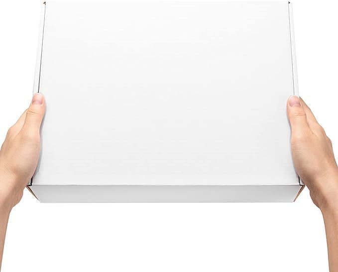 MALANI STORES Corrugated Box Packing box 3.5X3X1.5 inch auto lock mailer corrugated white boxes - 3 PLY Pack of -100 - Image 3