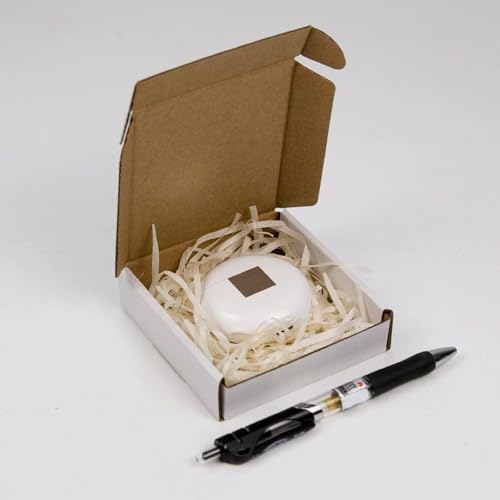 MALANI STORES Corrugated Box Packing box 3.5X3X1.5 inch auto lock mailer corrugated white boxes - 3 PLY Pack of -100 - Image 2