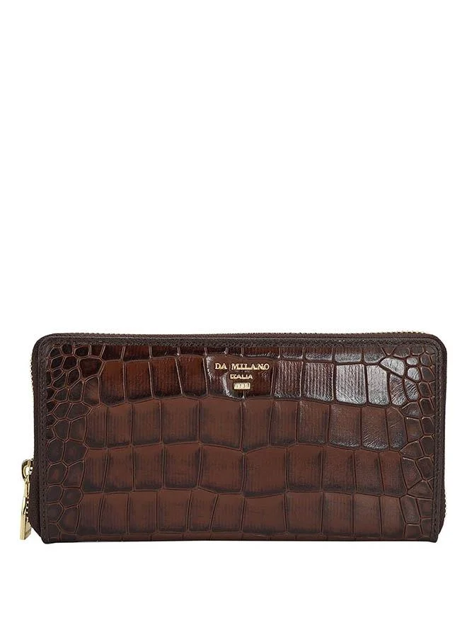 Genuine Leather Brown Ladies Wallet